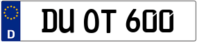 Trailer License Plate